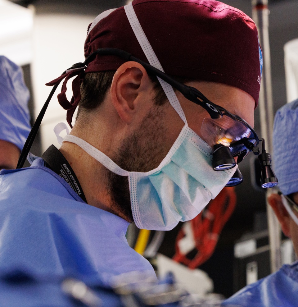 Alban Longchamp in the operating room